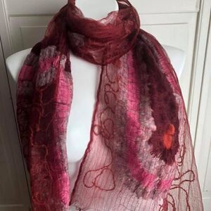 Pink Silk Scarf